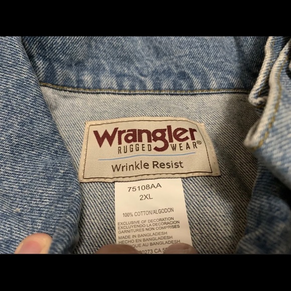 Wrangler denim jacket rugged wear 2xl / xxl - Picture 5 of 5